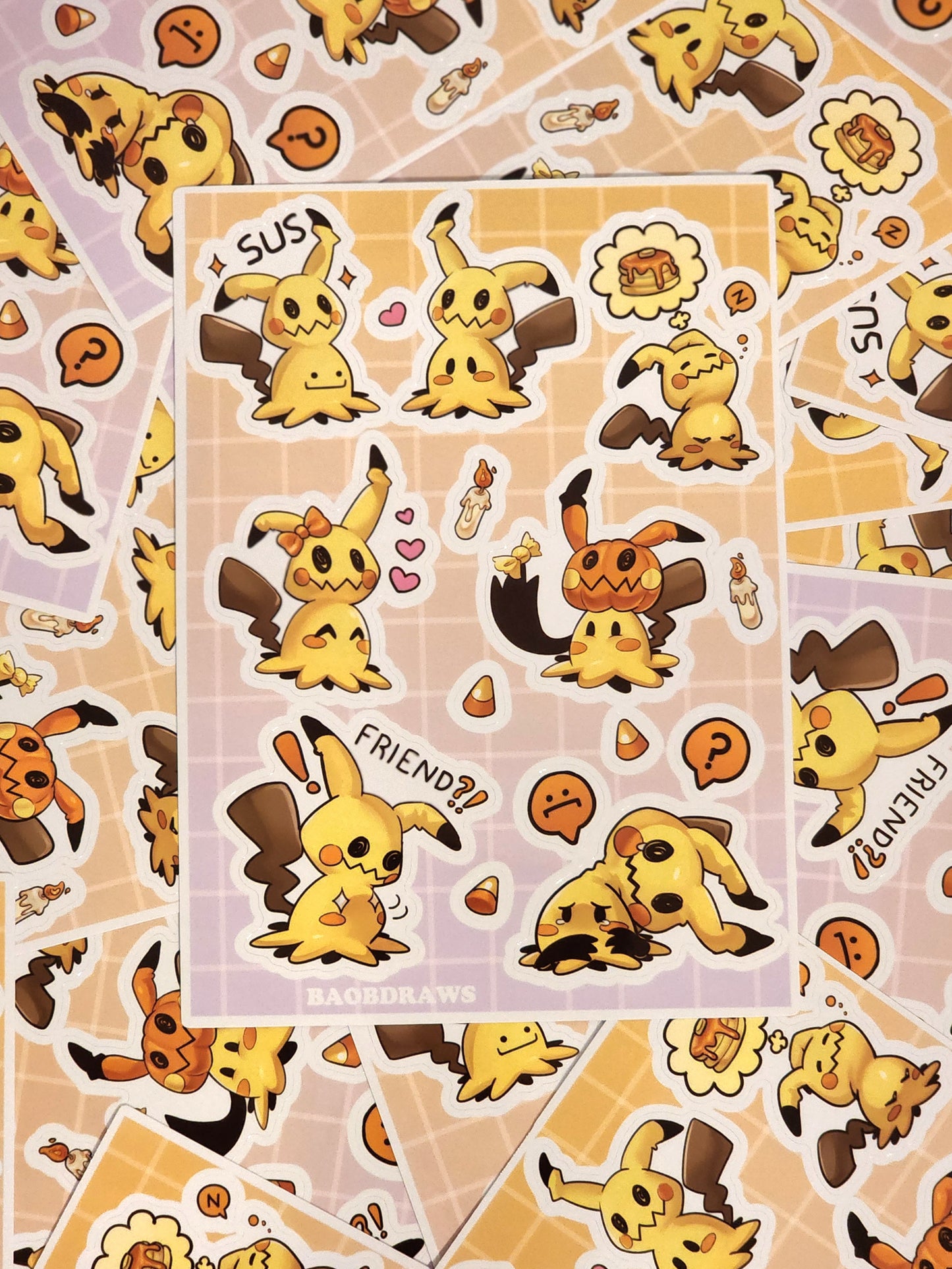 Shy Imposter Sticker Sheet