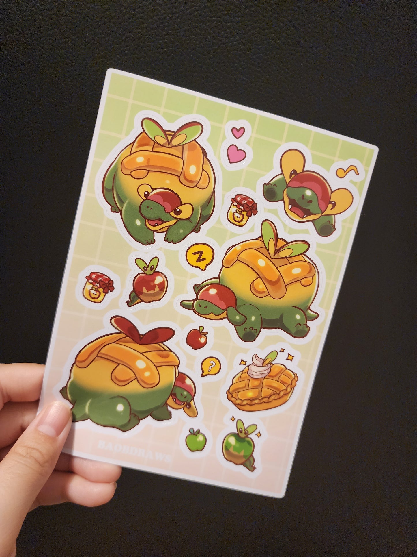 Apple Pie Dragon Sticker Sheet