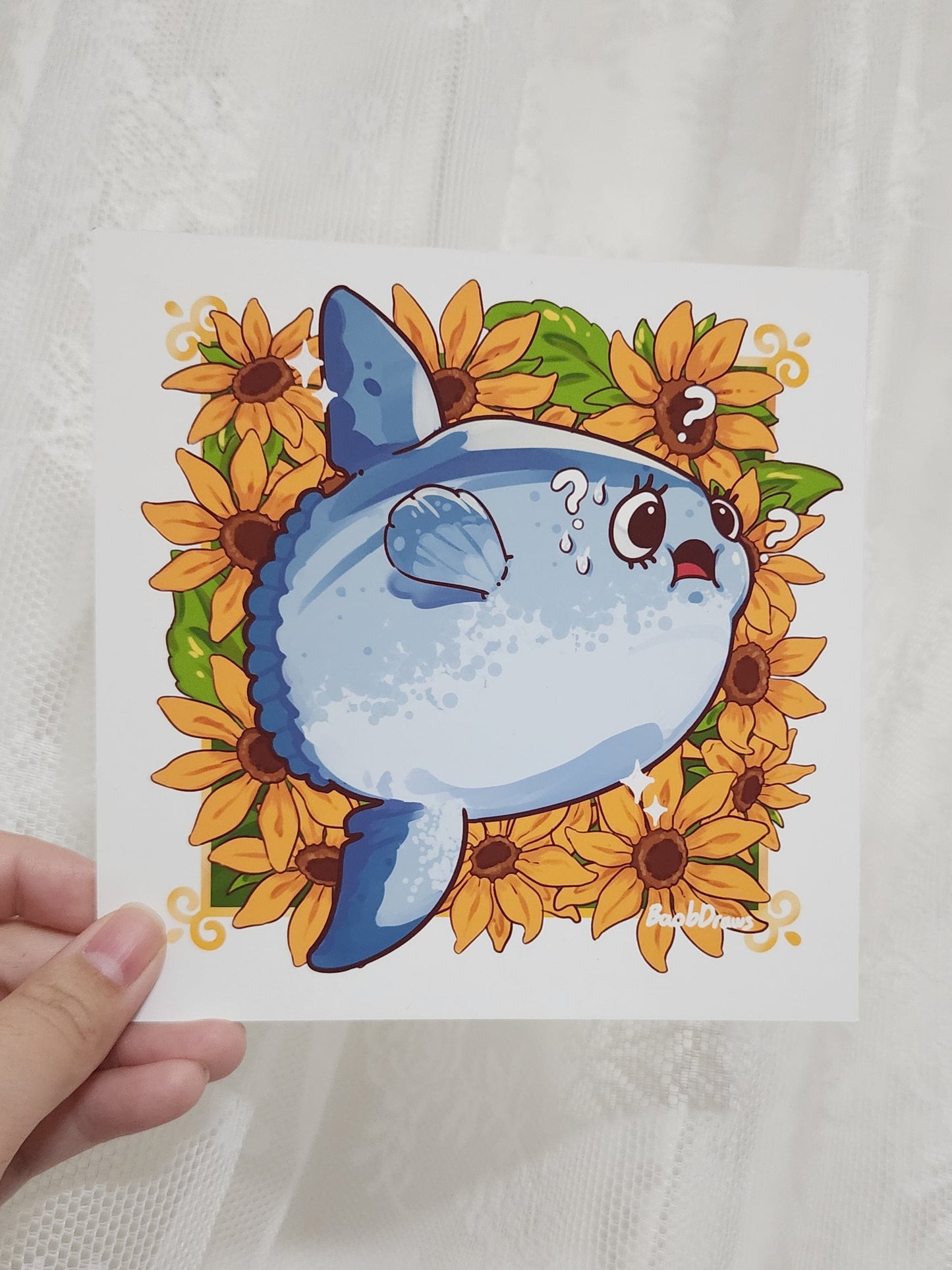 Sunfish Mola Mola Mini Print