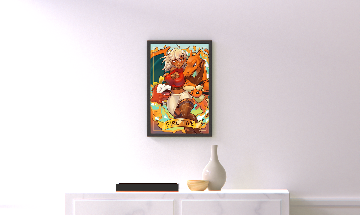 Fire Type (11''x17'')