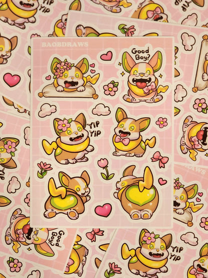 Yamper Sticker Sheet