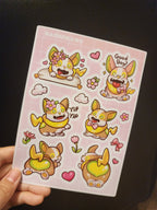 Electric Puppy Sticker Sheet