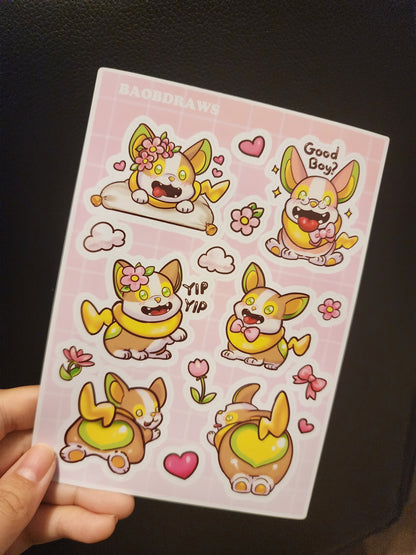 Yamper Sticker Sheet