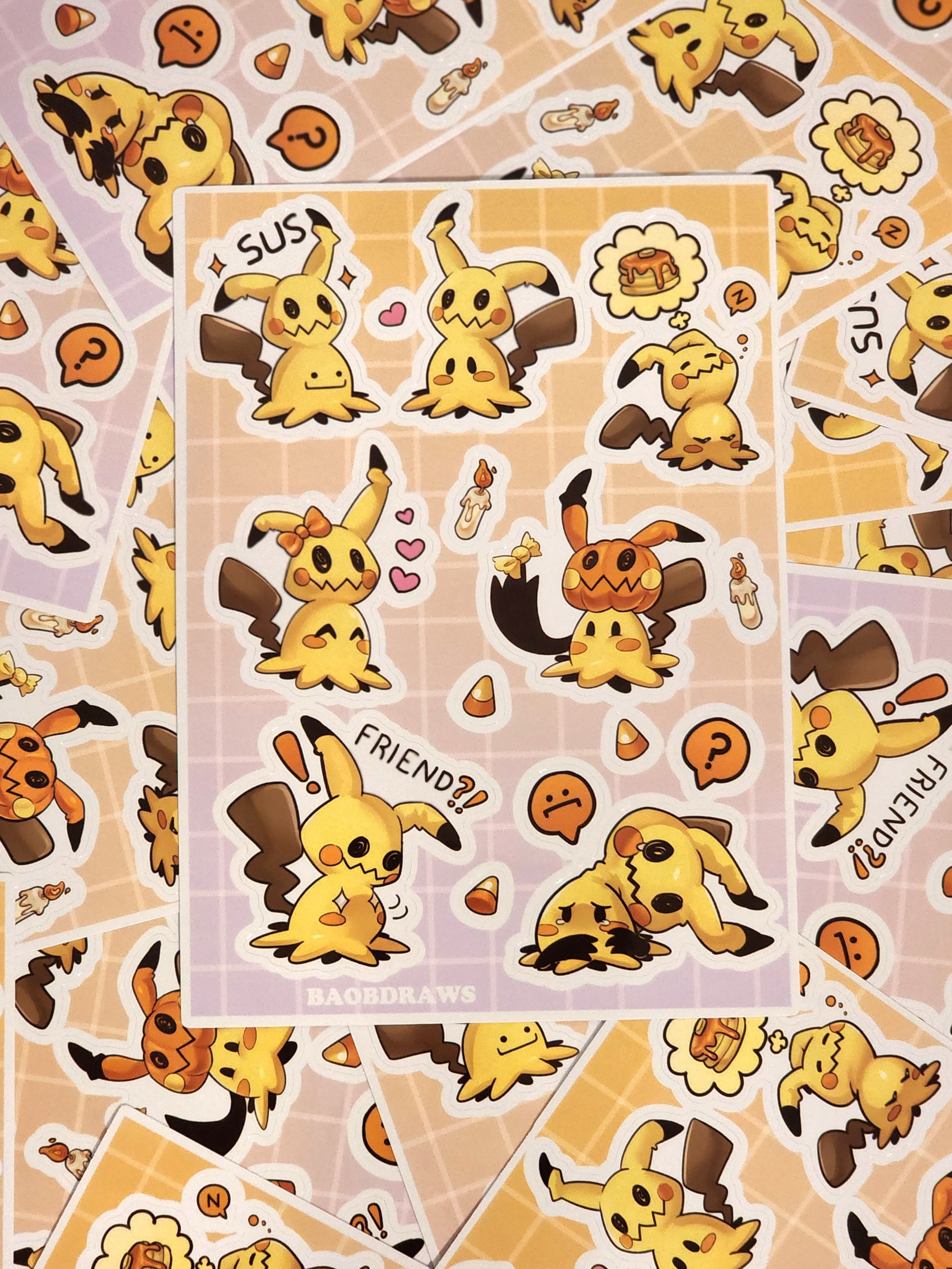 Shy Imposter Sticker Sheet