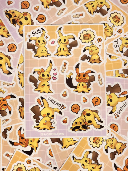 Mimikyu Sticker Sheet