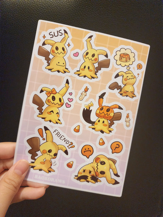 Mimikyu Sticker Sheet