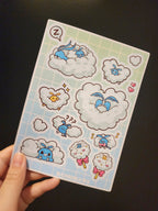 Cloud Birb Sticker Sheet