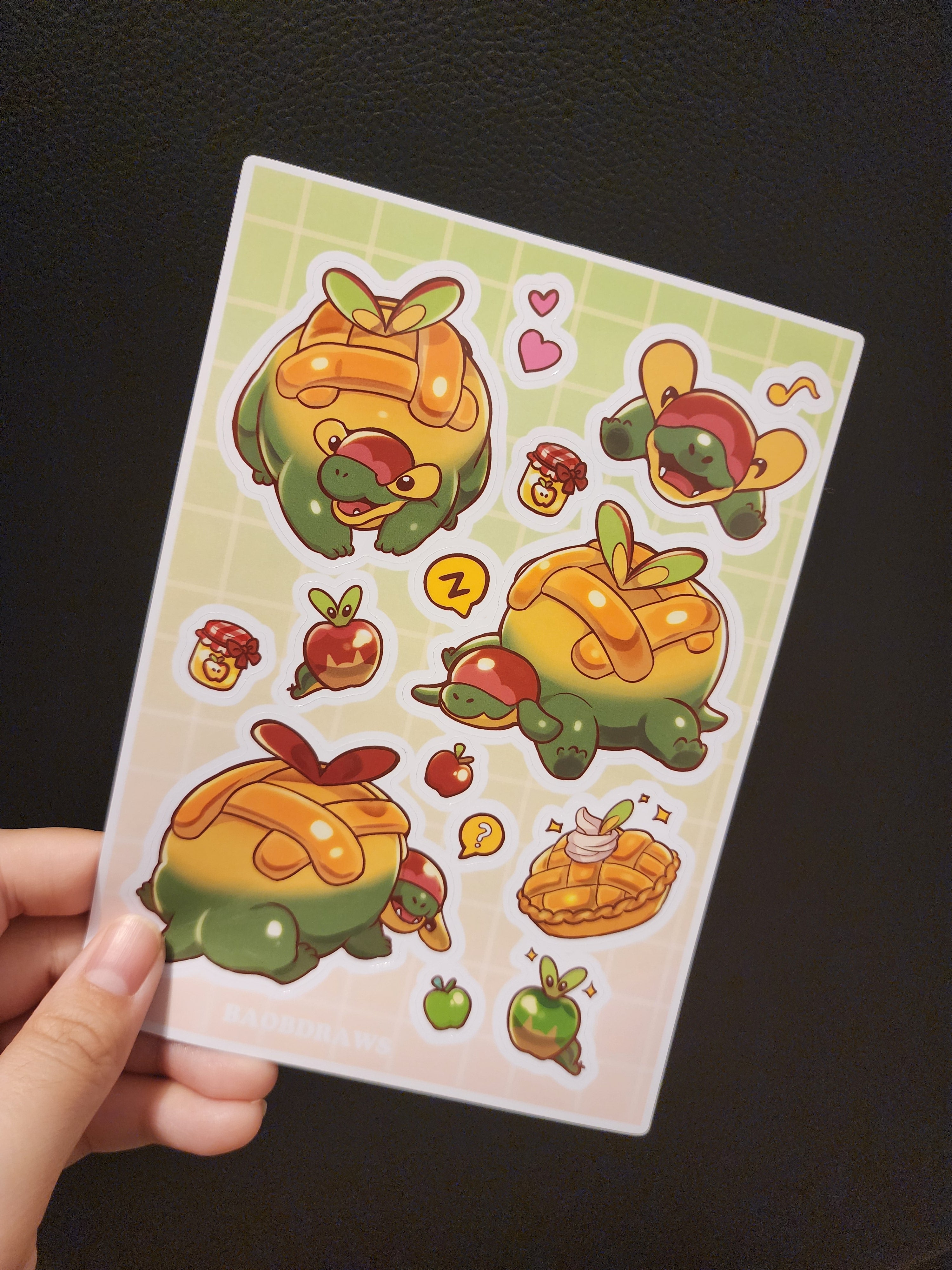 Apple Pie Dragon Sticker Sheet