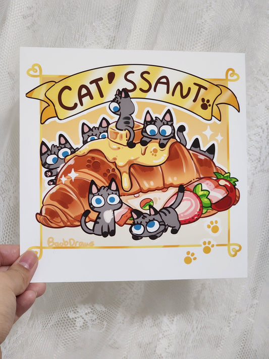 Cat'ssant Mini Print