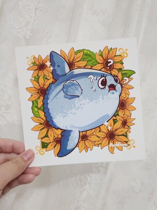 Sunfish Mola Mola Mini Print