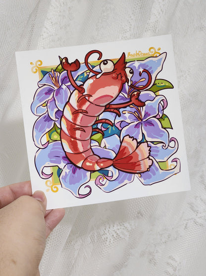 Sad Shrimp Mini Print