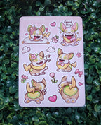 Electric Puppy Sticker Sheet