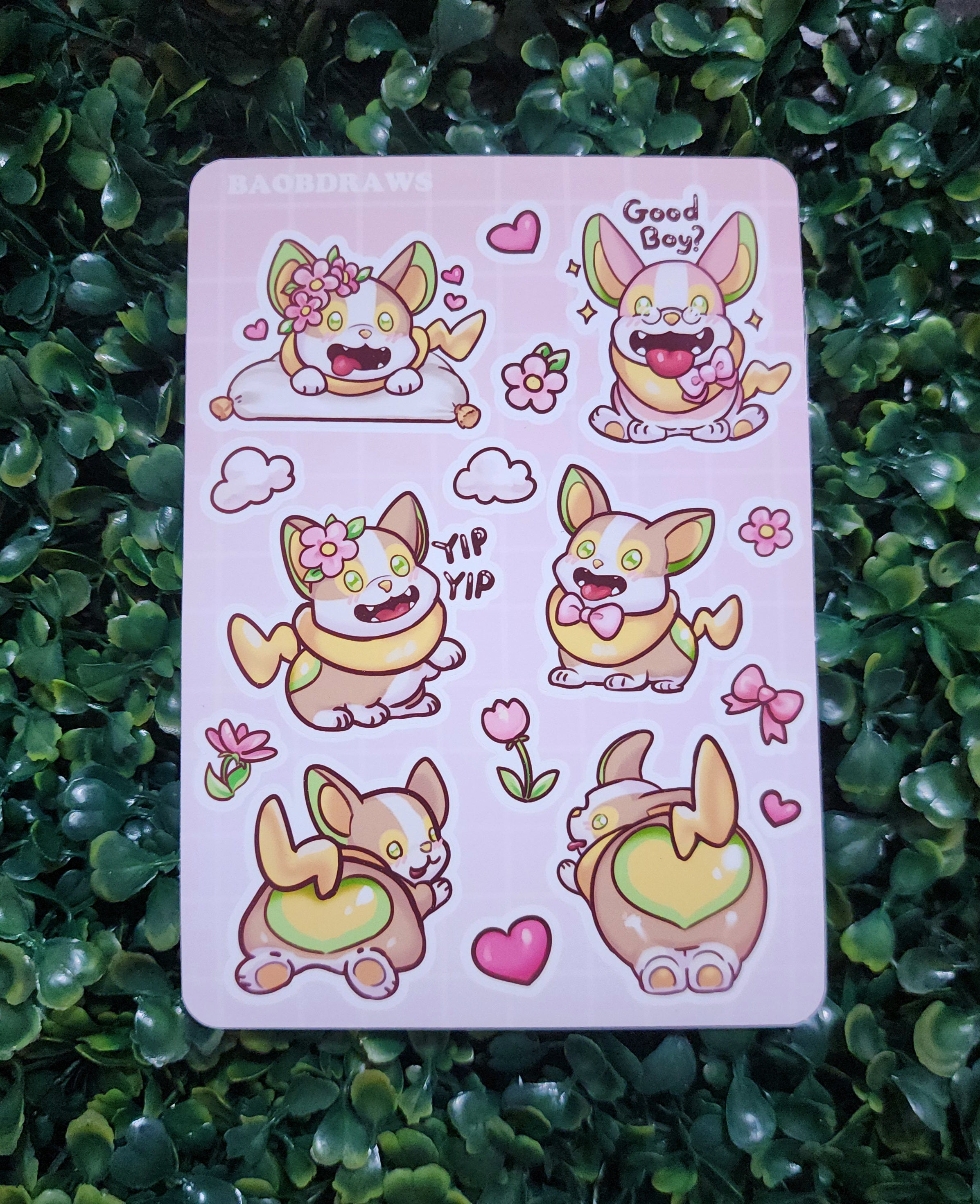Electric Puppy Sticker Sheet