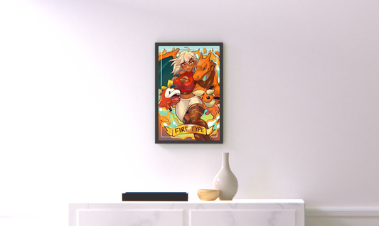 Fire Type (11''x17'')