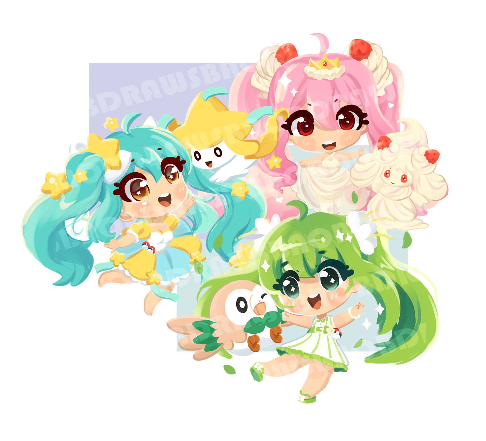 Mikuloid Acrylic Charms – BaobDraws