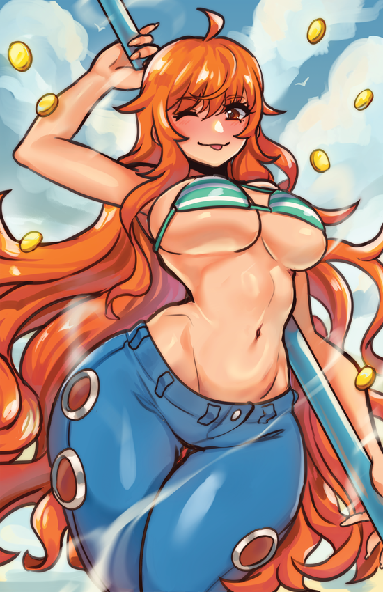 Sea Pirate Girl (11''x17'')