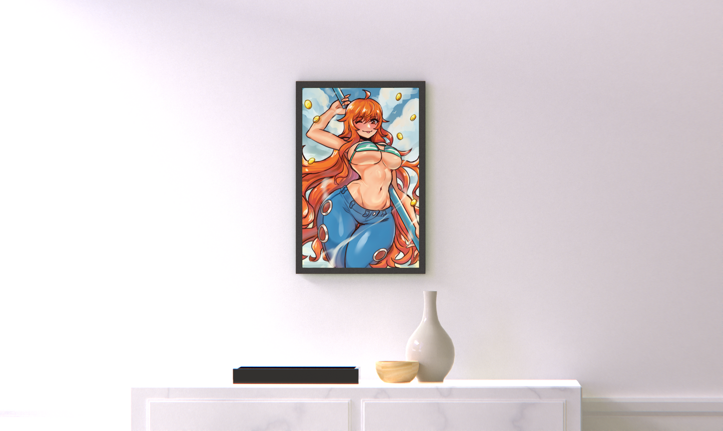 Sea Pirate Girl (11''x17'')