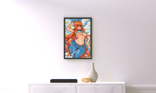Sea Pirate Girl (11''x17'')