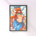 Sea Pirate Girl (11''x17'')