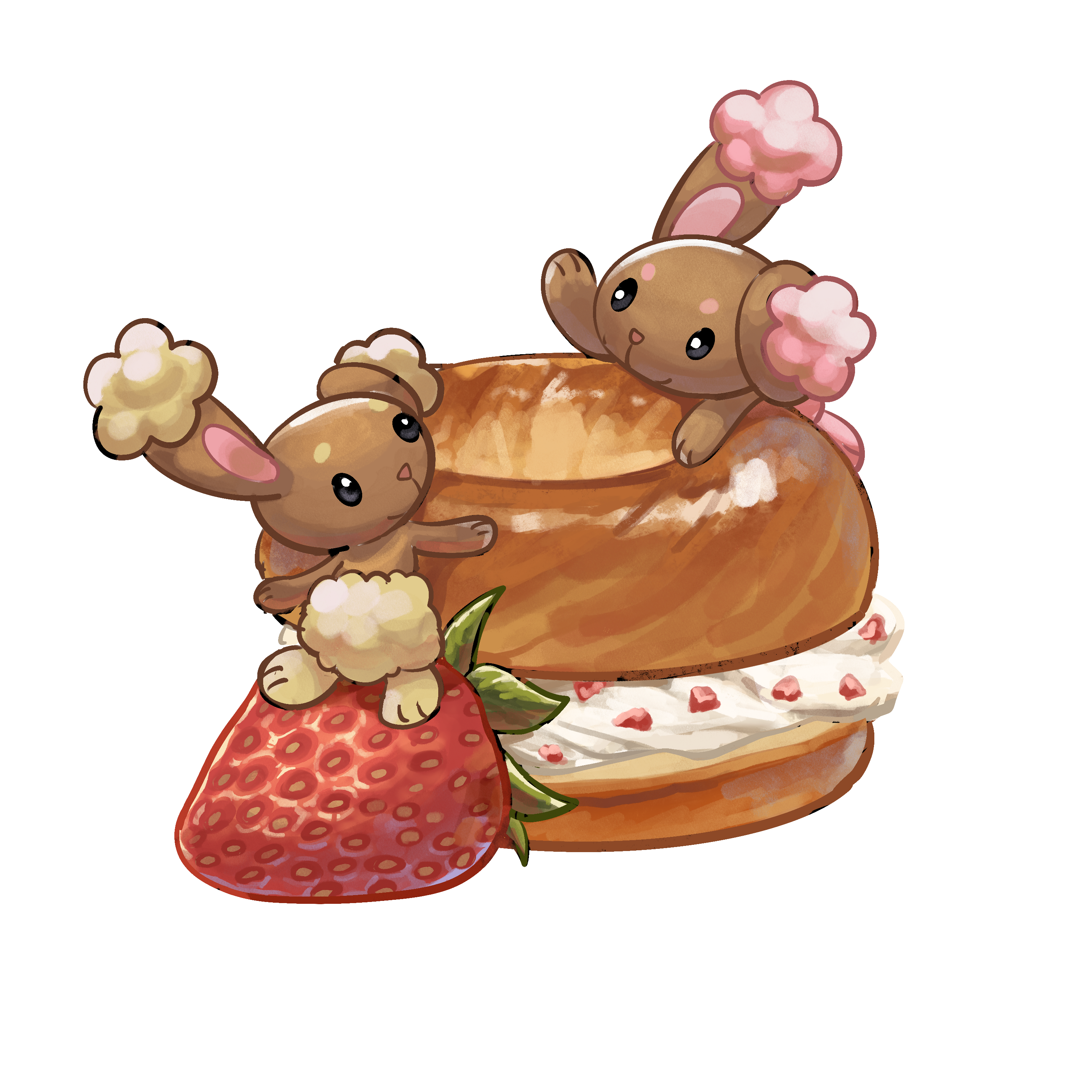 Strawbunny Bagel