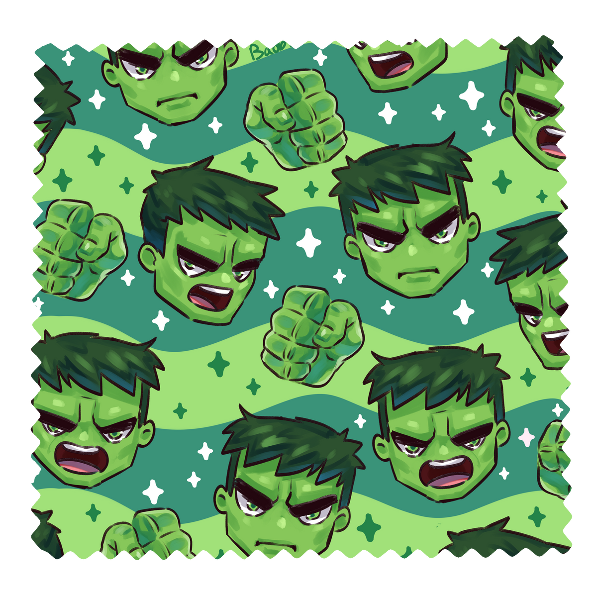 Green Anger Cloth
