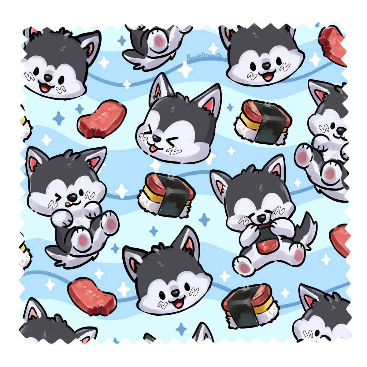 Husky Musubi Cloth
